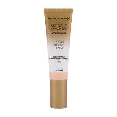 Max Factor Miracle Second Skin SPF20 Fondotinta donna 30 ml Tonalità 01 Fair
