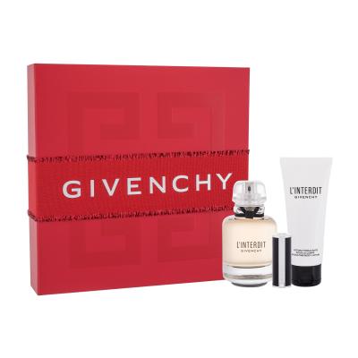 Givenchy L'Interdit Pacco regalo eau de parfum 80 ml + lozione corpo 75 ml + rossetto Le Rouge 1,5 g 333 L´Interdit