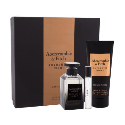 Abercrombie & Fitch Authentic Night Pacco regalo eau de toilette 100 ml + eau de toilette 15 ml + doccia gel 200 ml