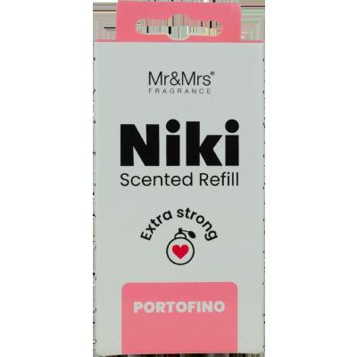 Mr&amp;Mrs Fragrance Niki Refill Portofino Deodorante per auto Ricarica 1 pz