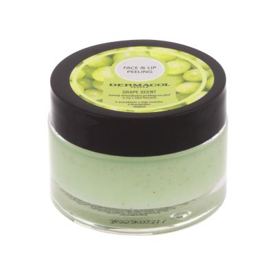 Dermacol Face & Lip Peeling Grape Scent Peeling viso donna 50 g