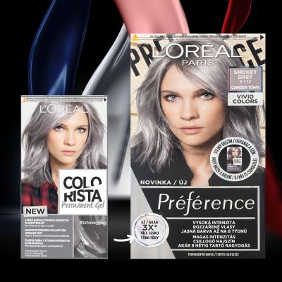 L&#039;Oréal Paris Colorista Permanent Gel Tinta capelli donna 60 ml Tonalità Smokey Grey