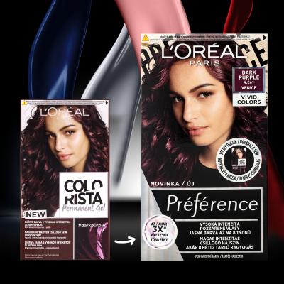 L&#039;Oréal Paris Colorista Permanent Gel Tinta capelli donna 60 ml Tonalità Dark Purple