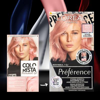 L&#039;Oréal Paris Colorista Permanent Gel Tinta capelli donna 60 ml Tonalità Rose Gold