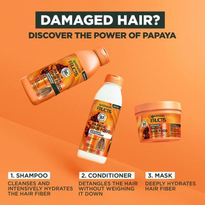 Garnier Fructis Hair Food Papaya Repairing Shampoo Shampoo donna 350 ml