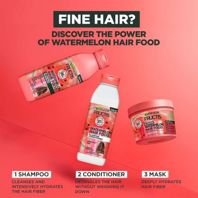 Garnier Fructis Hair Food Watermelon Plumping Shampoo Shampoo donna 350 ml