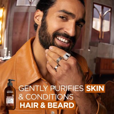 L&#039;Oréal Paris Men Expert Barber Club Beard, Face &amp; Hair Wash Shampoo per la barba uomo 200 ml