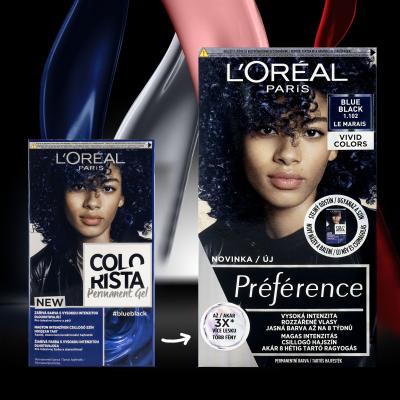 L&#039;Oréal Paris Colorista Permanent Gel Tinta capelli donna 60 ml Tonalità Blue Black
