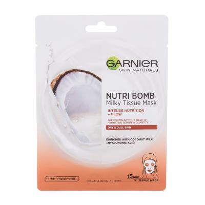 Garnier Skin Naturals Nutri Bomb Coconut + Hyaluronic Acid Maschera per il viso donna 1 pz