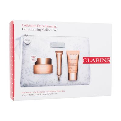 Clarins Extra-Firming Collection Pacco regalo crema giorno Extra-Firming Day 50 ml + crema notte Extra-Firming Night 15 ml + siero Extra-Firming Phyto-Serum 10 ml + borsa cosmetica