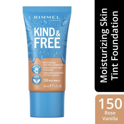 Rimmel London Kind &amp; Free Skin Tint Foundation Fondotinta donna 30 ml Tonalità 150 Rose Vanilla