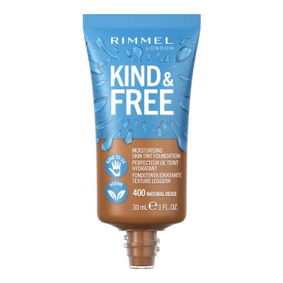 Rimmel London Kind &amp; Free Skin Tint Foundation Fondotinta donna 30 ml Tonalità 400 Natural Beige