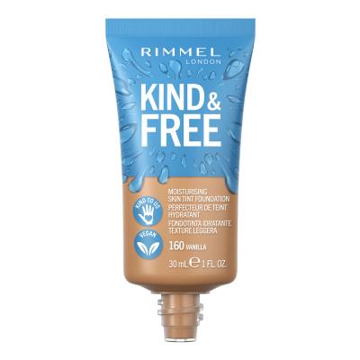 Rimmel London Kind &amp; Free Skin Tint Foundation Fondotinta donna 30 ml Tonalità 160 Vanilla