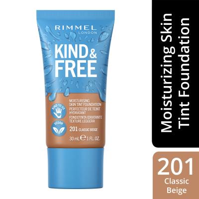 Rimmel London Kind &amp; Free Skin Tint Foundation Fondotinta donna 30 ml Tonalità 201 Classic Beige
