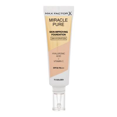 Max Factor Miracle Pure Skin-Improving Foundation SPF30 Fondotinta donna 30 ml Tonalità 75 Golden