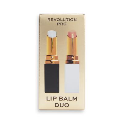 Revolution Pro Lip Balm Duo Pacco regalo lucidalabbra Clear Lip Balm 2,7 g + lucidalabbra Tinted Lip Balm 2,7 g