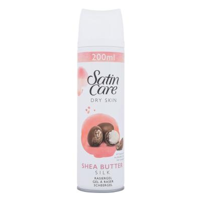 Gillette Satin Care Dry Skin Shea Butter Silk Gel da barba donna 200 ml