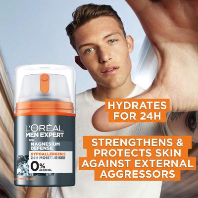 L&#039;Oréal Paris Men Expert Magnesium Defence 24H Crema giorno per il viso uomo 50 ml