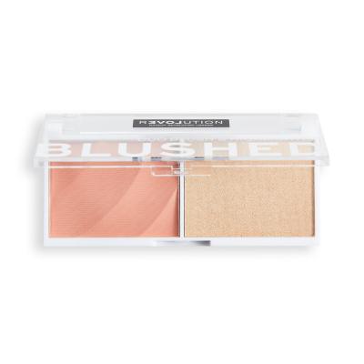 Revolution Relove Colour Play Blushed Duo Blush &amp; Highlighter Contouring palette donna 5,8 g Tonalità Sweet