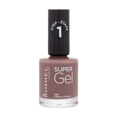 Rimmel London Super Gel STEP1 Smalto per le unghie donna 12 ml Tonalità 020 Urban Affair