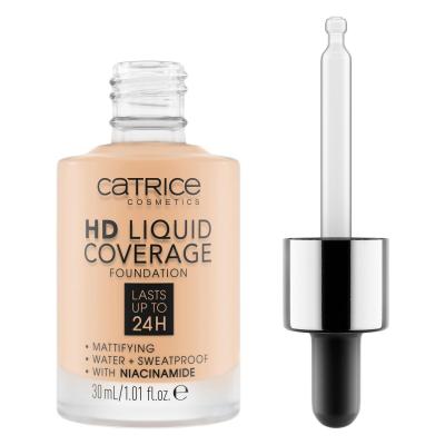 Catrice HD Liquid Coverage 24H Fondotinta donna 30 ml Tonalità 005 Ivory Beige