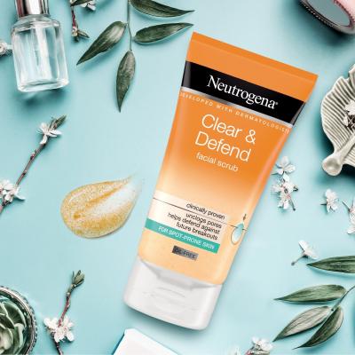 Neutrogena Clear &amp; Defend Facial Scrub Peeling viso 150 ml