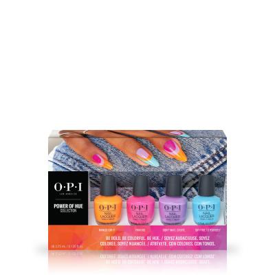 OPI Nail Lacquer Power Of Hue Collection Pacco regalo lak na nehty 3,75 ml + lak na nehty 3,75 ml Pink Big NL B004 + lak na nehty 3,75 ml Don´t Wait Create NL B006 + lak ne nehty 3,75 ml Sky True to Yourself NL B 007