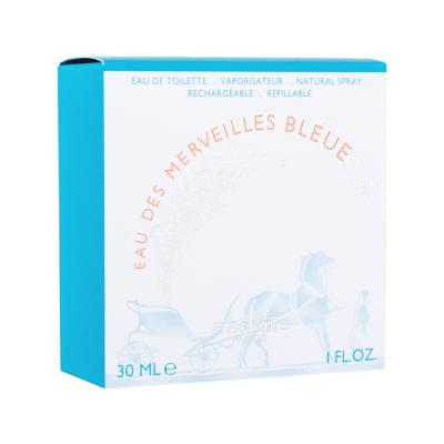 Hermes Eau Des Merveilles Bleue Eau de Toilette donna Ricaricabile 30 ml