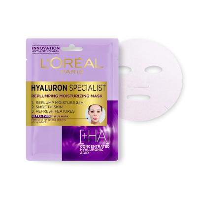 L&#039;Oréal Paris Hyaluron Specialist Intensive Hydration And First Wrinkles Pacco regalo gel viso Hyaluron Specialist Gelatina Concentrata 50 ml + struccante Hyaluron Specialist Replumping Make-Up Remover 125 ml + maschera viso Hyaluron Specialist Replumping Moisturizing Mask 1 pz