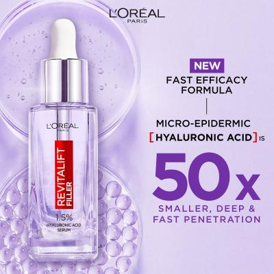 L&#039;Oréal Paris Revitalift Filler HA 1,5% Siero per il viso donna 30 ml