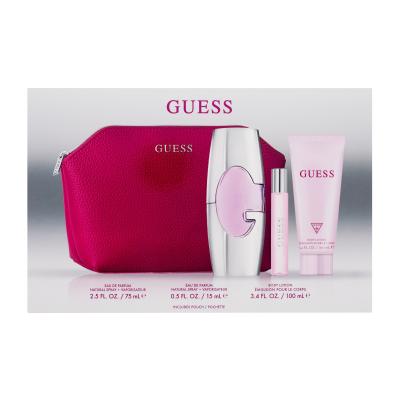 GUESS Guess For Women Pacco regalo eau de parfum 75 ml + eau de parfum 15 ml + crema corpo 100 ml + trousse cosmetica