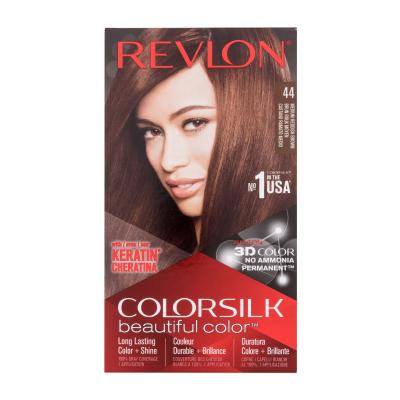 Revlon Colorsilk Beautiful Color Tinta capelli donna Tonalità 44 Medium Reddish Brown Set