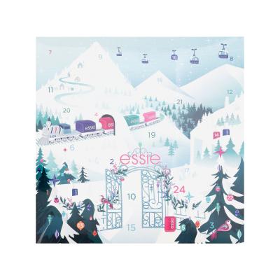 Essie Nail Lacquer Express Train Advent Calendar Pacco regalo smalto 8 x 13,5 ml + smalto 1 x 10 ml + smalto 14 x 5 ml + solvente per unghie 25 ml