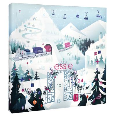 Essie Nail Polish Express Train Advent Calendar Pacco regalo smalto 8 x 13,5 ml + smalto 1 x 10 ml + smalto 14 x 5 ml + solvente per unghie 25 ml