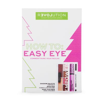 Revolution Relove How To: Easy Eye Pacco regalo mascara Power Lash Volume Mascara 7 ml + palette di ombretti Empower Shadow Palette 5,2 g + eyeliner Khol Eyeliner 1,2 g Black