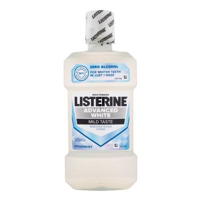 Listerine Advanced White Mild Taste Mouthwash Collutorio 500 ml