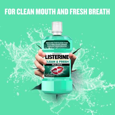 Listerine Clean &amp; Fresh Mild Taste Mouthwash Collutorio 500 ml
