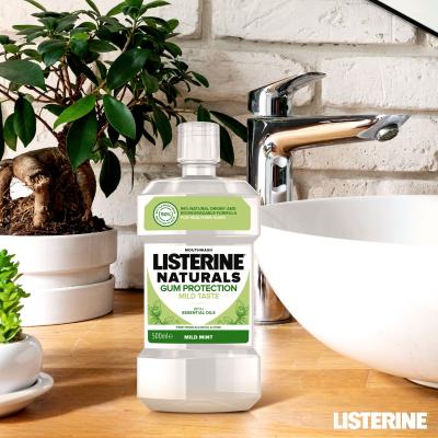 Listerine Naturals Gum Protection Mild Taste Mouthwash Collutorio 500 ml