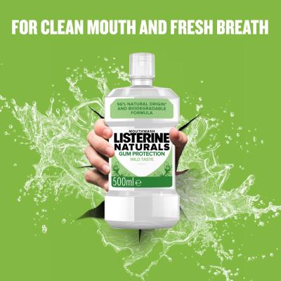 Listerine Naturals Gum Protection Mild Taste Mouthwash Collutorio 500 ml