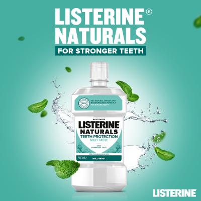 Listerine Naturals Teeth Protection Mild Taste Mouthwash Collutorio 500 ml