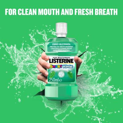 Listerine Smart Rinse Mild Mint Mouthwash Collutorio bambino 250 ml