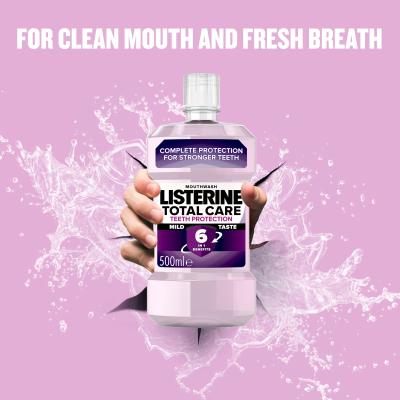 Listerine Total Care Teeth Protection Mild Taste Mouthwash 6 in 1 Collutorio 500 ml