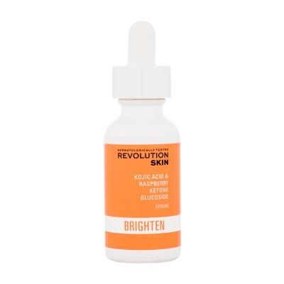 Revolution Skincare Brighten Kojic Acid & Raspberry Ketone Glucoside Serum Siero per il viso donna 30 ml