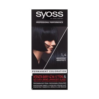 Syoss Permanent Coloration Tinta capelli donna 50 ml Tonalità 1-4 Blue Black