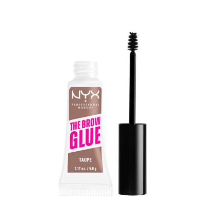 NYX Professional Makeup The Brow Glue Instant Brow Styler Gel e pomate per sopracciglia donna 5 g Tonalità 02 Taupe