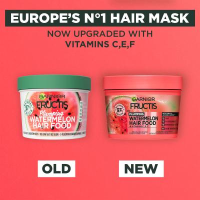 Garnier Fructis Hair Food Watermelon Plumping Mask Maschera per capelli donna 400 ml