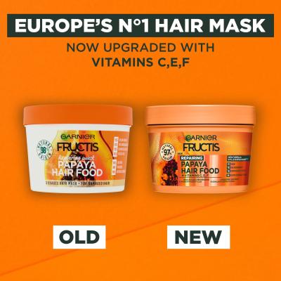Garnier Fructis Hair Food Papaya Repairing Mask Maschera per capelli donna 400 ml