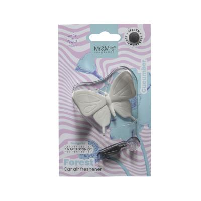 Mr&amp;Mrs Fragrance Forest Butterfly White Deodorante per auto 1 pz