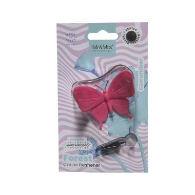 Mr&amp;Mrs Fragrance Forest Butterfly Pink Deodorante per auto 1 pz