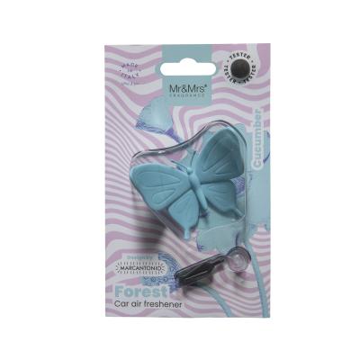 Mr&amp;Mrs Fragrance Forest Butterfly Light Blue Deodorante per auto 1 pz
